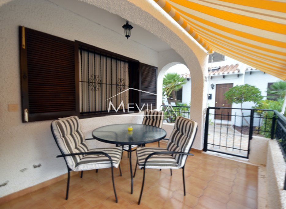 a balcony with views to the swimming pool 