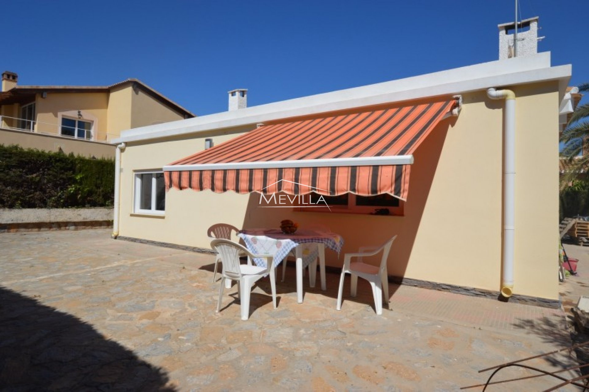 A covered terrace