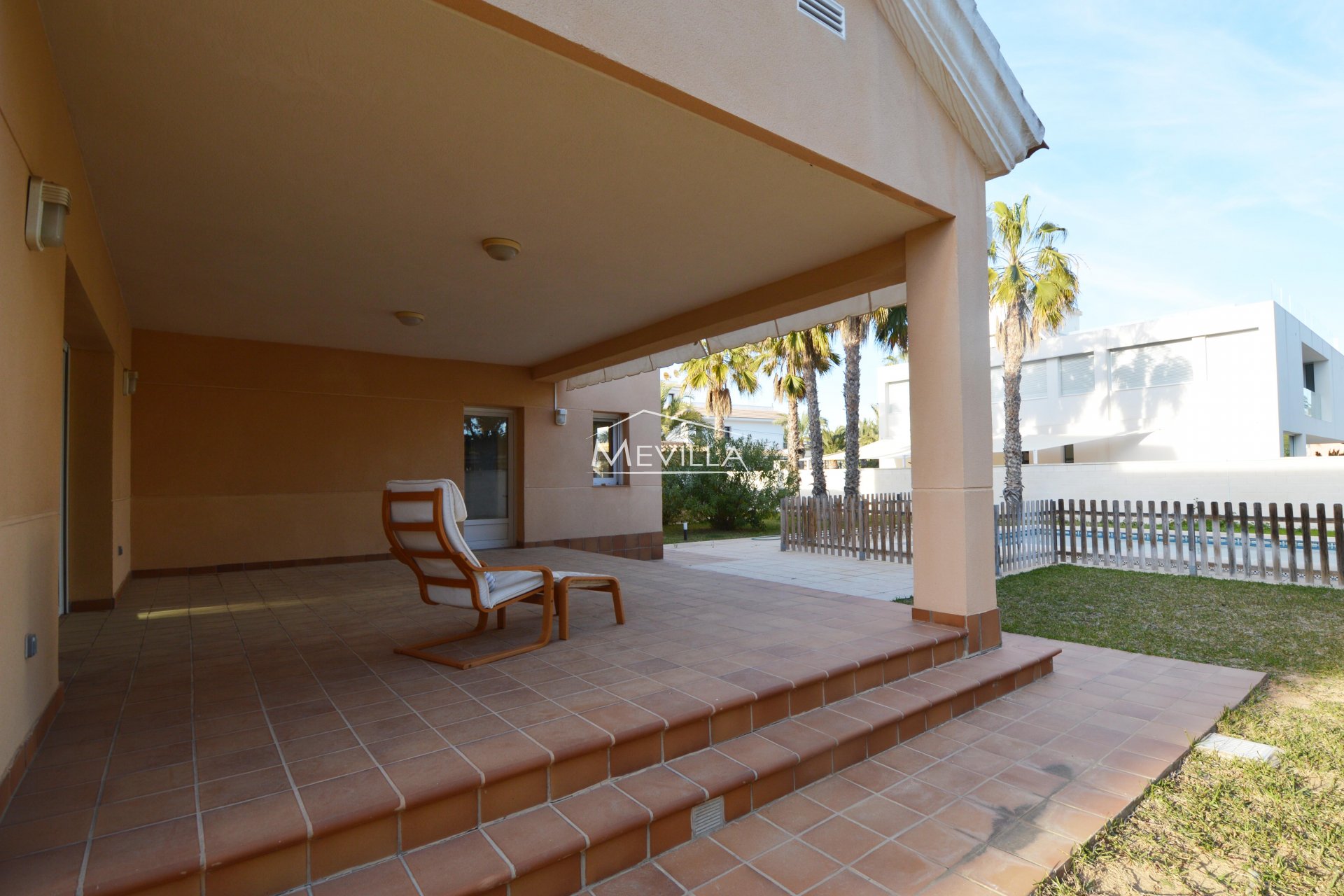 A covered terrace