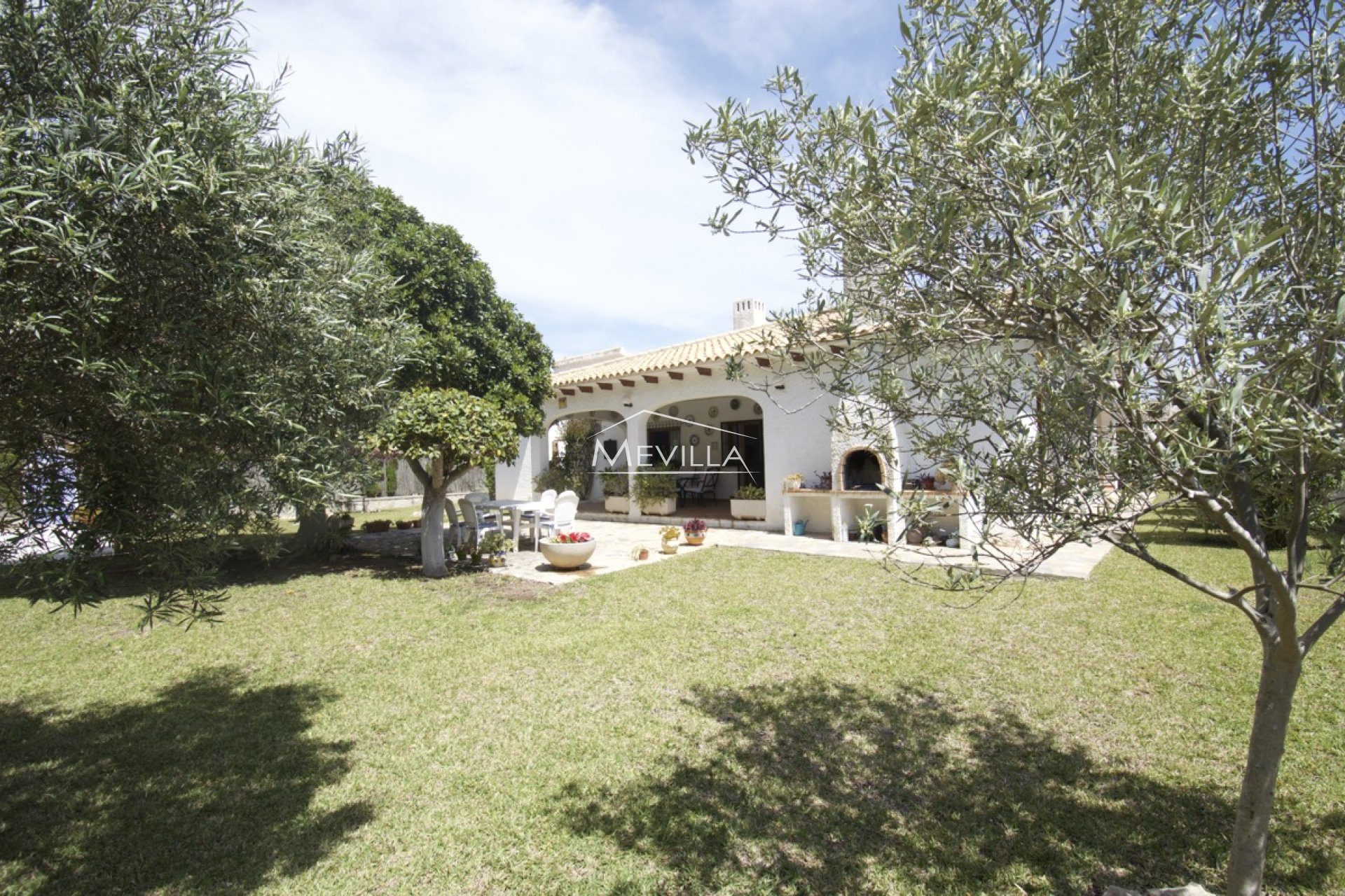 A villa with big garden