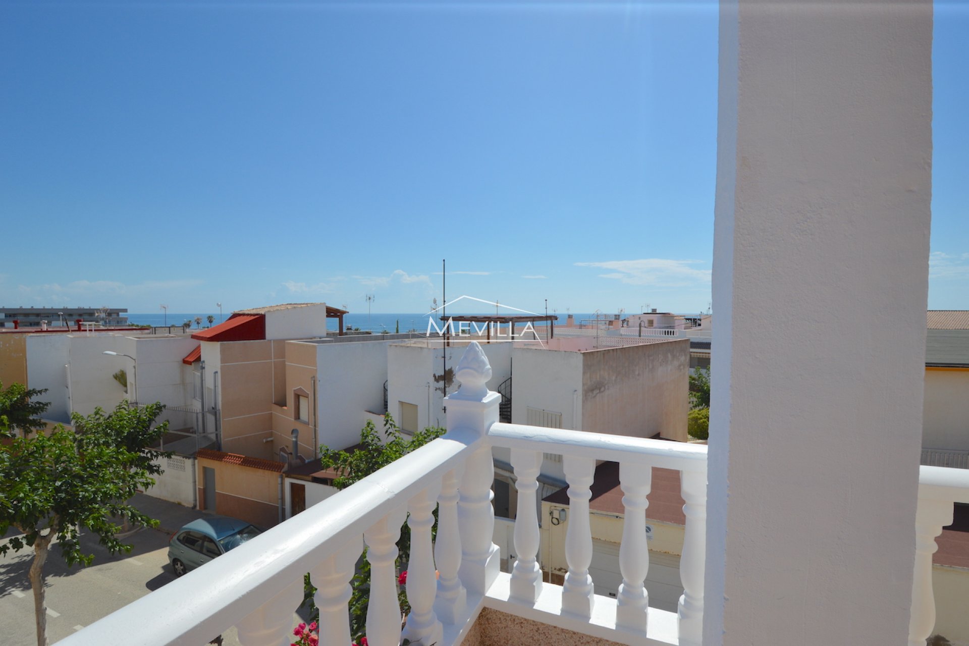 Die Aussicht vom Balkon