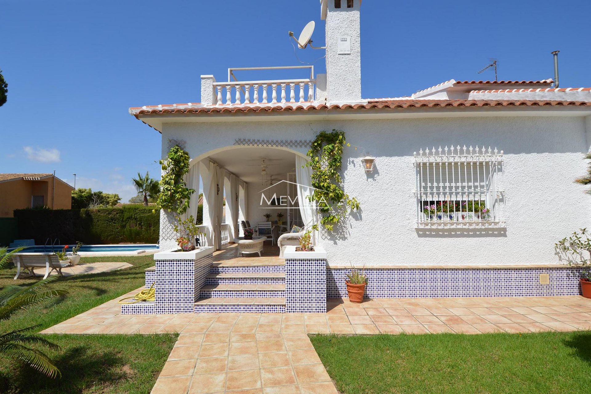 La entrada a la casa