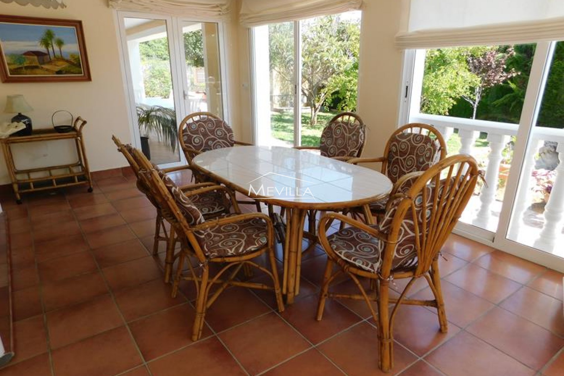 La terraza cubierta