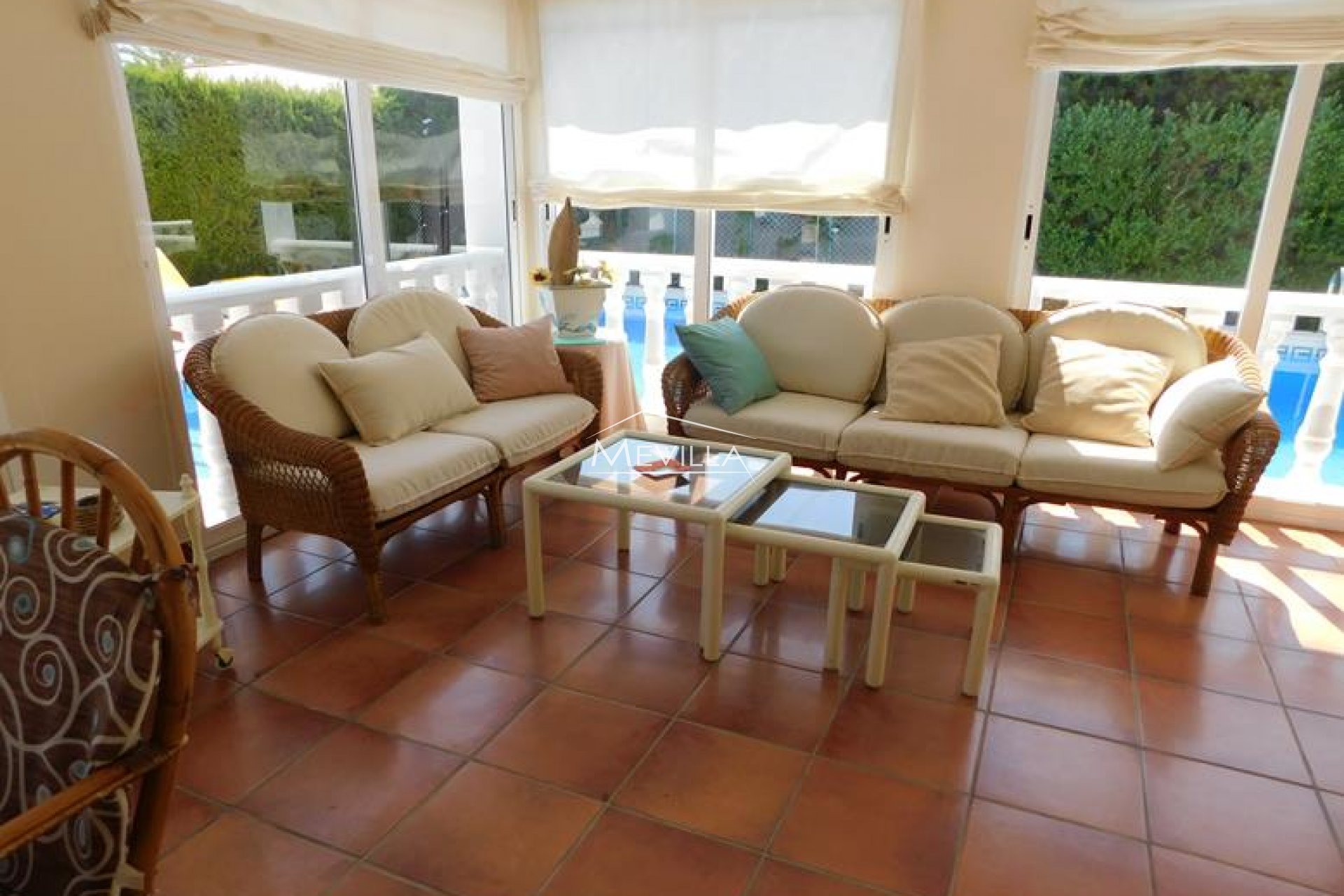 La terraza cubierta
