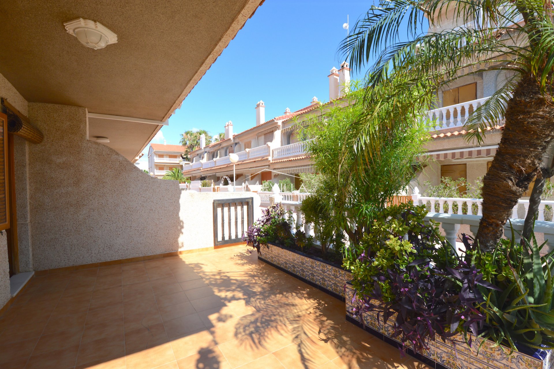The covered terrace