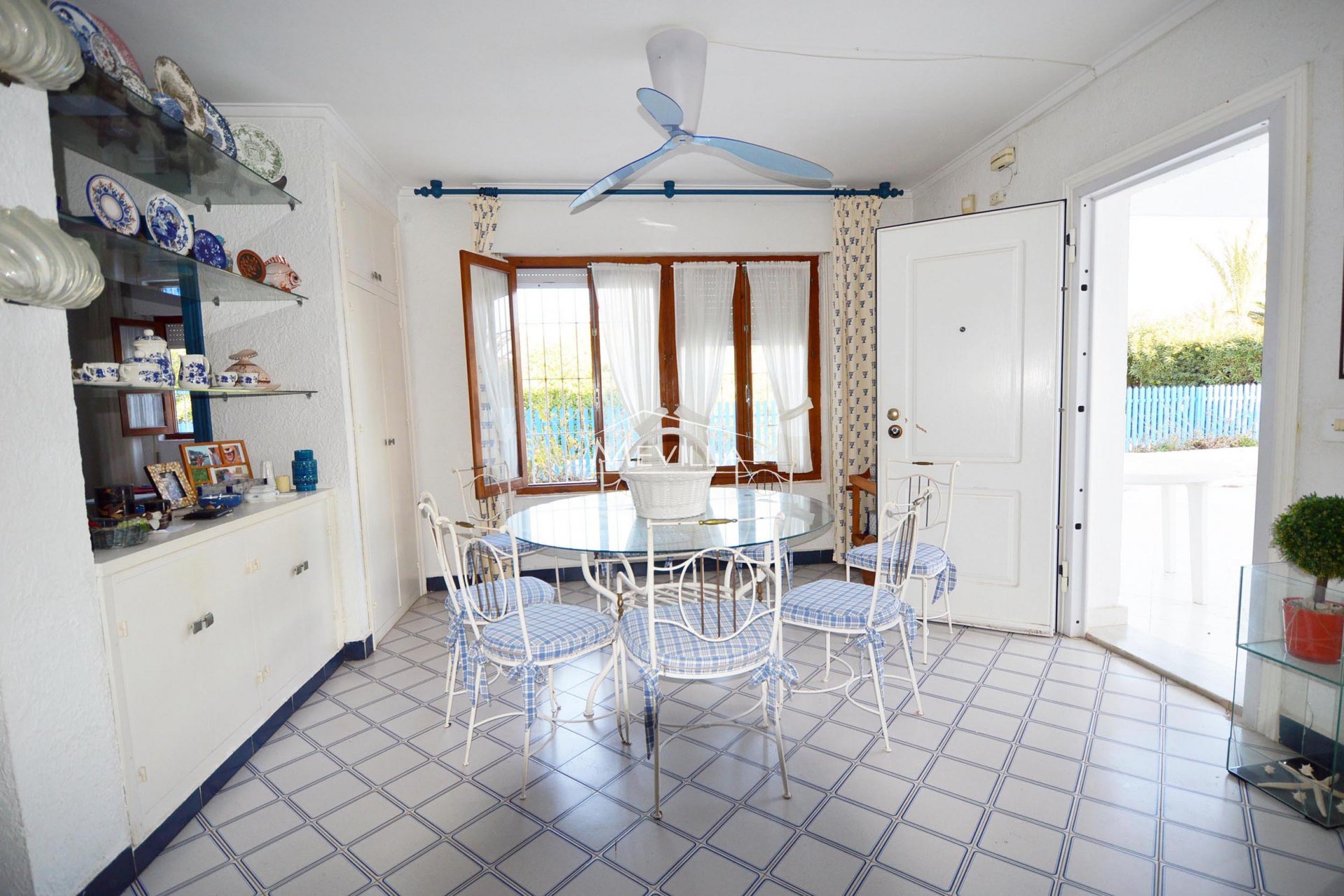 The dining area