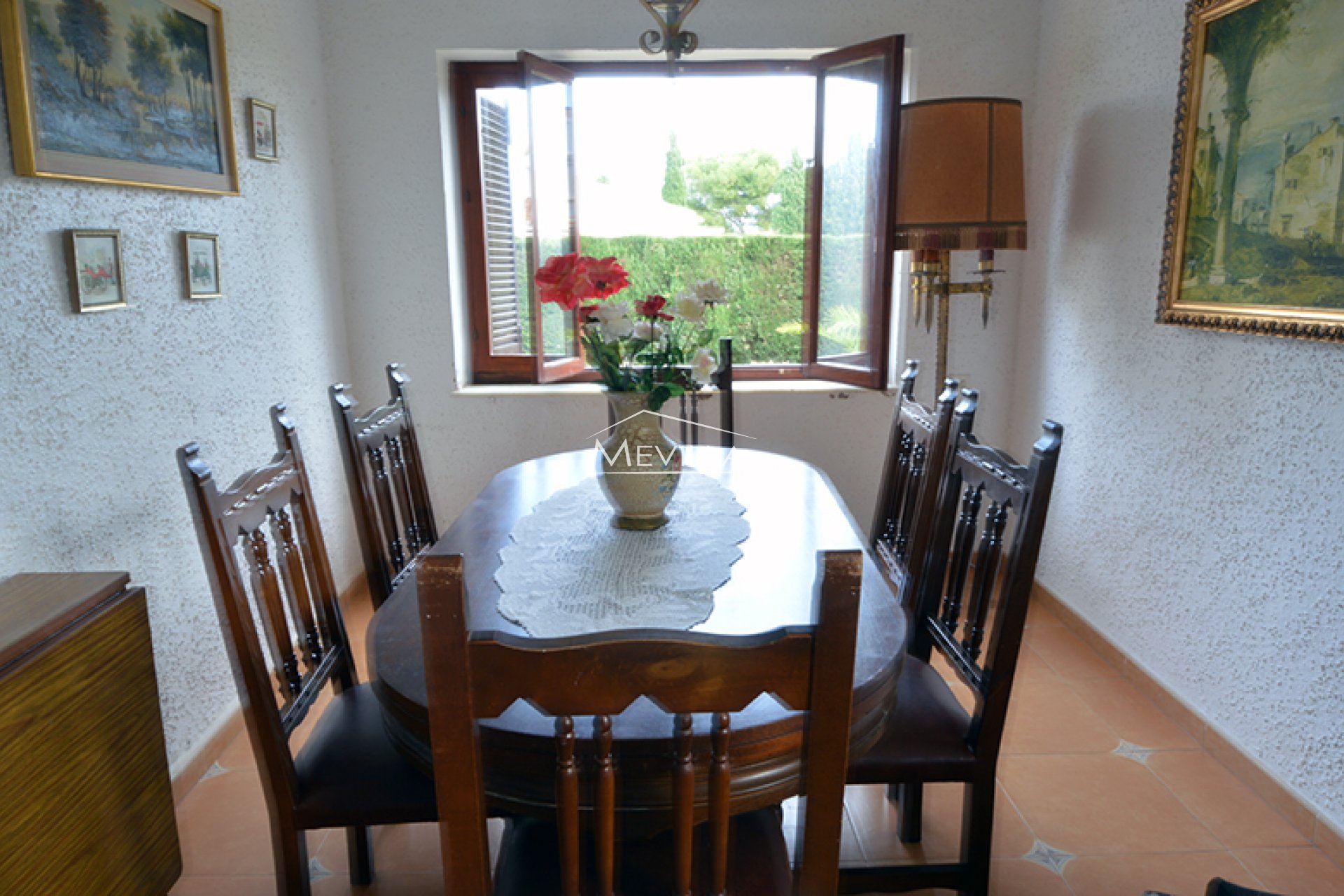 The dining room 