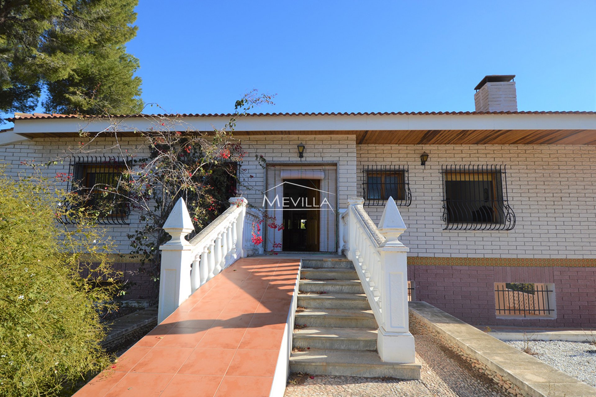 The entrance to the house