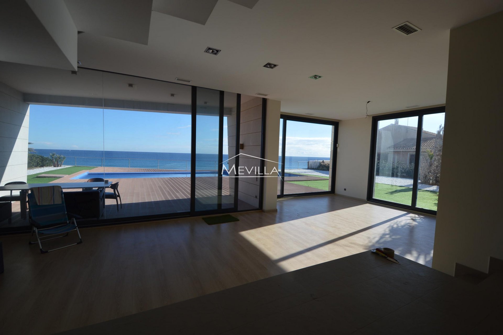 The living room 