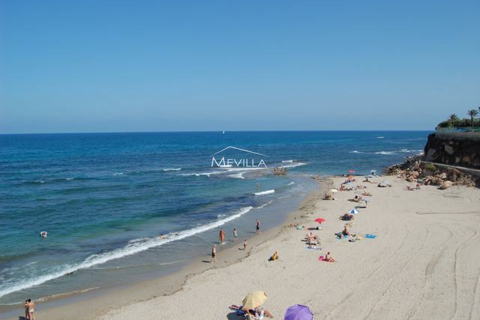 The most popular beach in Cabo Roig 