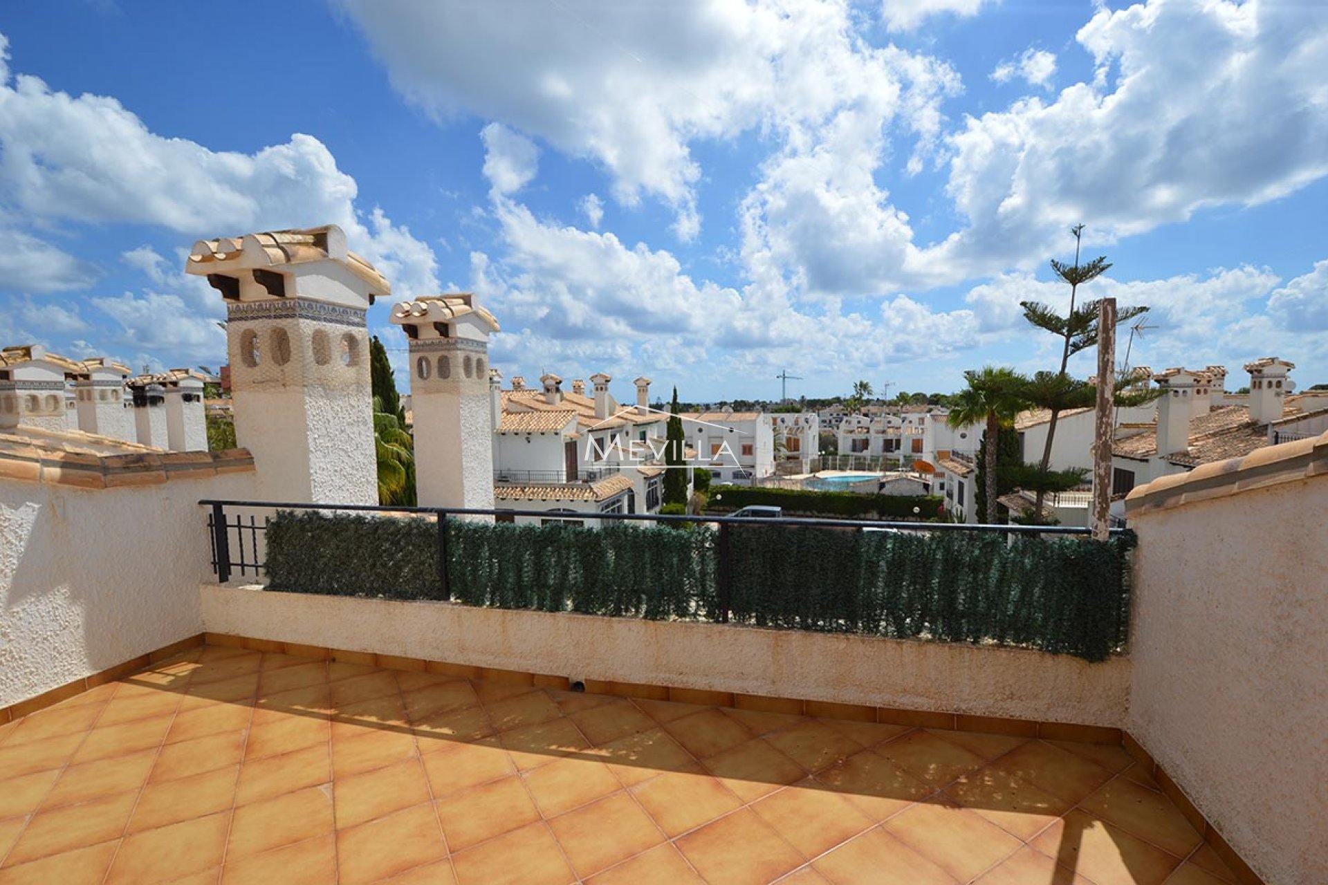 The terrace on the second floor