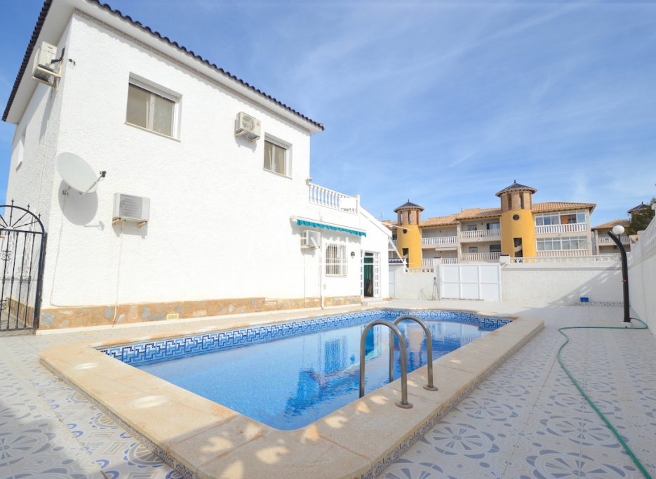 The villa with a private swimming pool