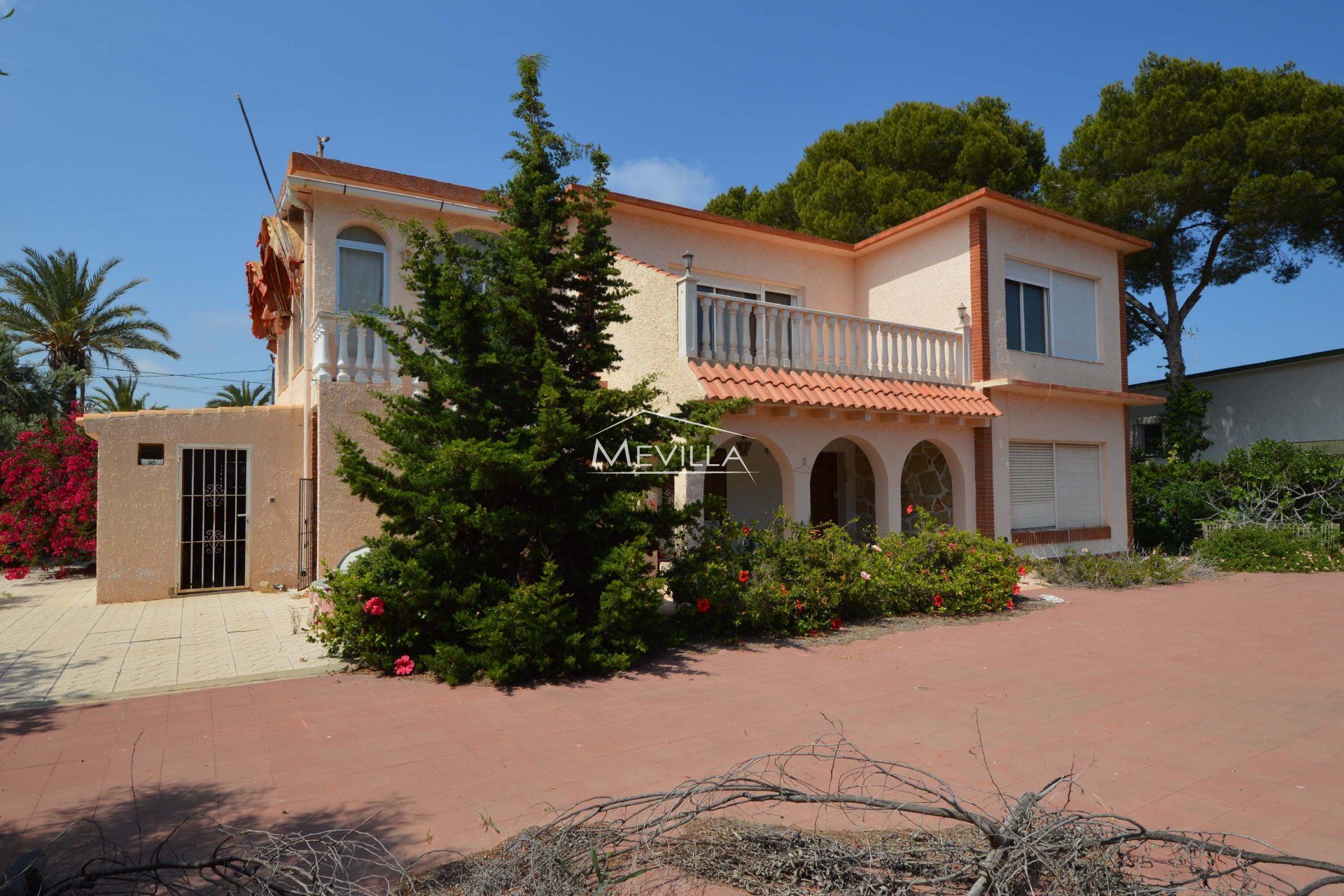 The villa with garden