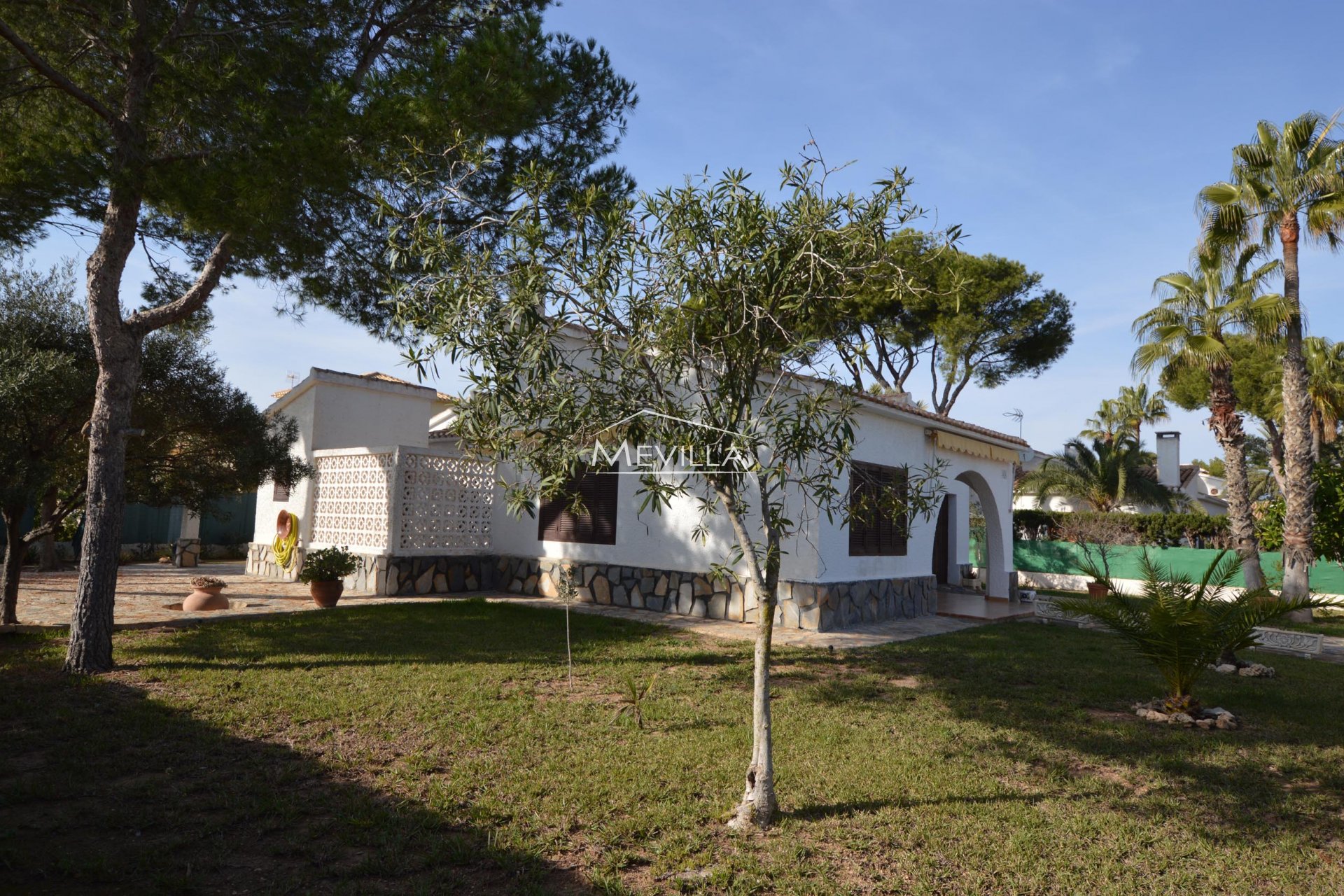 The villa with garden 