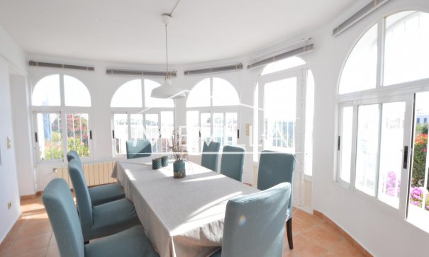 The dining area
