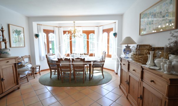 The dining area
