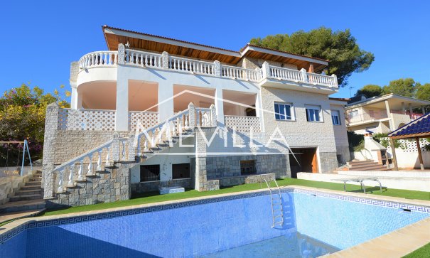 The villa with a private swimming pool